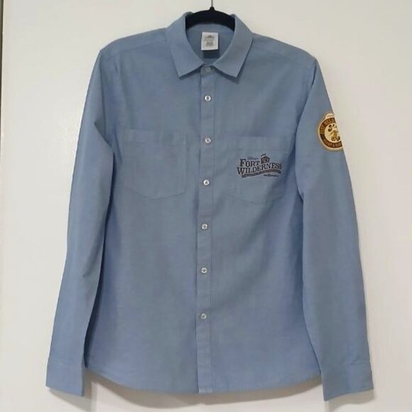 Disney Parks Tops - Disney Fort Wilderness 50th Anniversary Chambray Shirt, 100% Cotton, Unisex